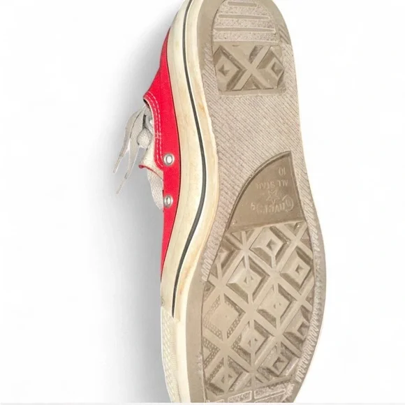 Converse Red Canvas Sneakers - Picture 4 of 4